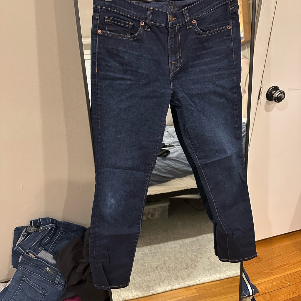 J Brand Skinny Capri Womens Blue Jeans